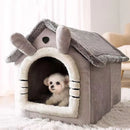 Casa para cães e gatos, quente, lavável, para todas as estações, interior, macio, removível, cama para animais de estimação, canil para animais de estimação pequenos e médios, suprimentos duráveis para animais de e
