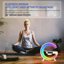 Carregador sem fio para iphone, samsung estação de carregamento rápido. Multifuncional rgb luz bluetooth alto-falante e despertador 15w