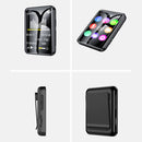 MP3 Player Tela Cheia Walkman Music Player Novel Leitura E-book MP4 Vídeo Player com fones de ouvido Clipe traseiro Embutido 4G Memória